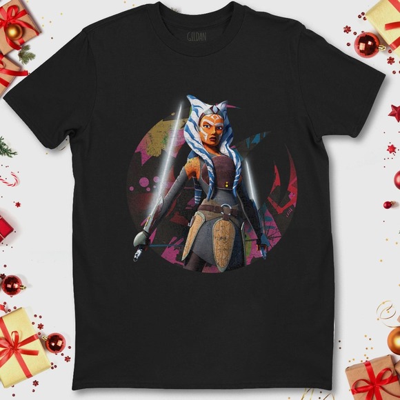 Star Wars The Clone Wars Ahsoka Tano Fearless Jedi T-Shirt Unisex T-Shirt - Picture 1 of 2